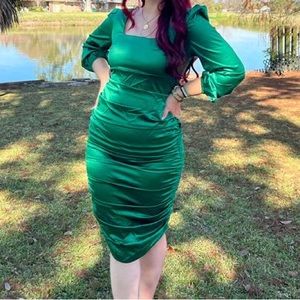 Silky midi dress